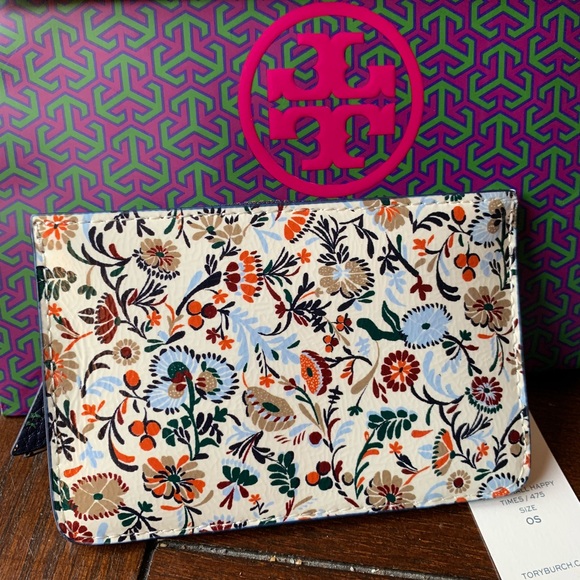 ⛔️SOLD⛔️Authentic Tory Burch leather floral card - Picture 5 of 7